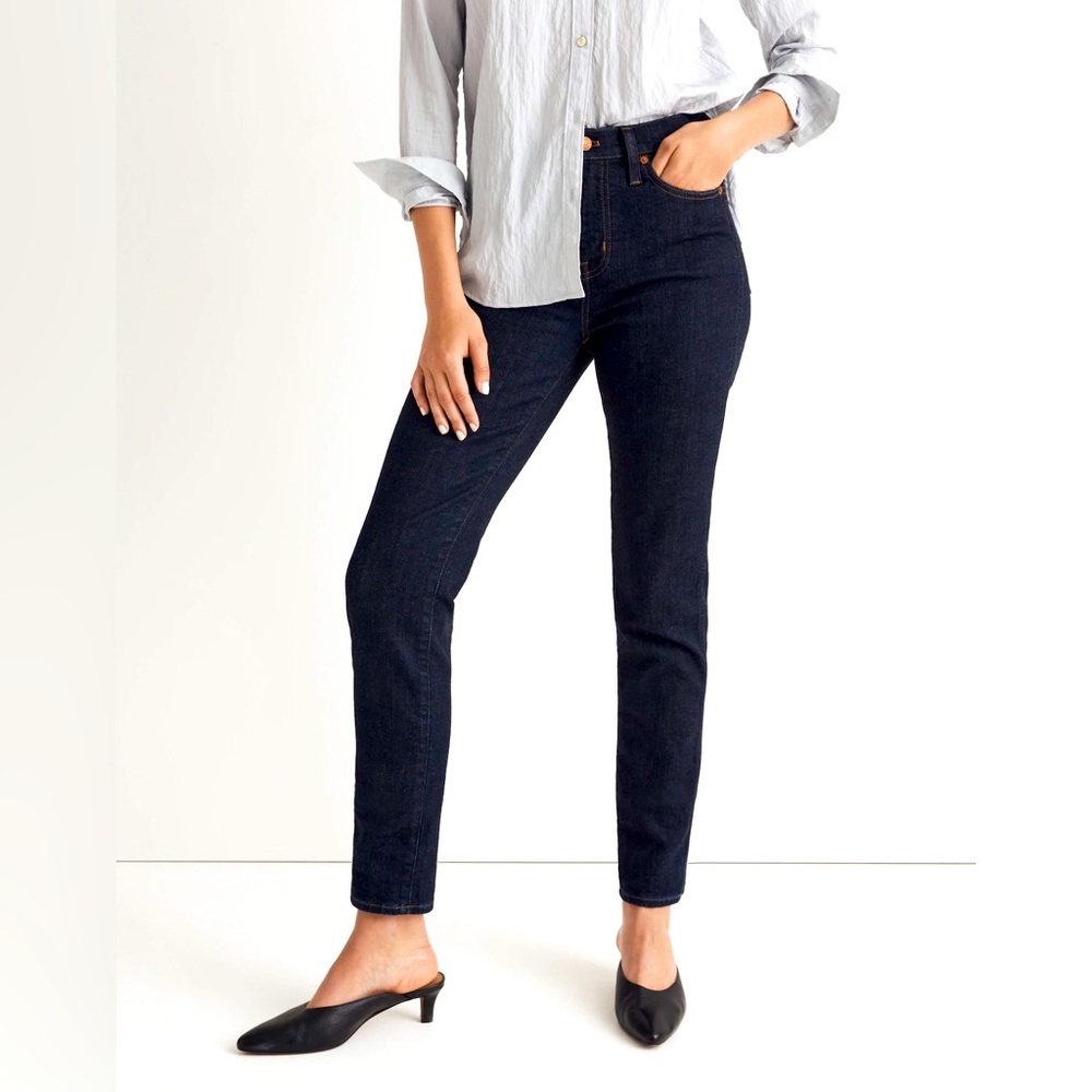 Madewell Stovepipe Jeans in Rinse Wash - only worn once!